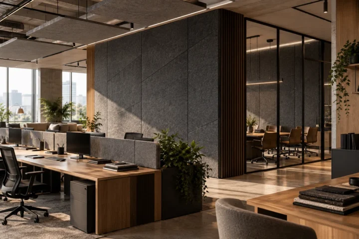 Acoustic Wool Felt Panels for Architecture and Interior Design